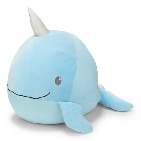 Cuddle Pal Round Large Huggables Narwhal Plush