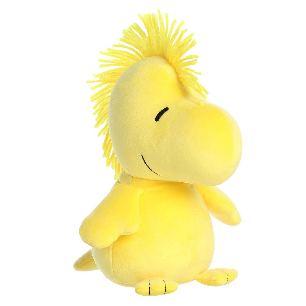Aurora Small Squishy Woodstock Peanuts Adorable Stuffed Animal Yellow 8.5"