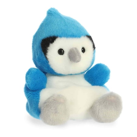 Aurora - Mini Adorable Stuffed Animal - 5  Chatters Blue Jay - Palm Pals