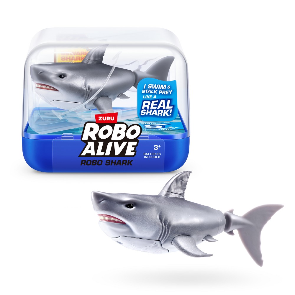 Robo Alive Robotic Swimming Shark - White