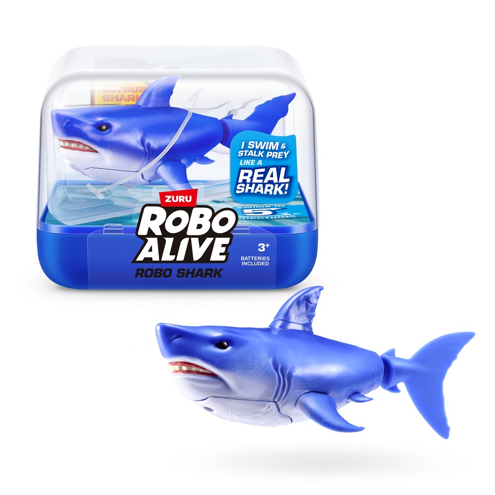 Robo Alive Robotic Swimming Shark - Blue