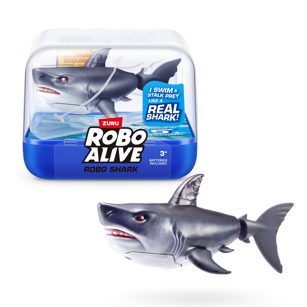 Robo Alive Robotic Swimming Shark - Gray