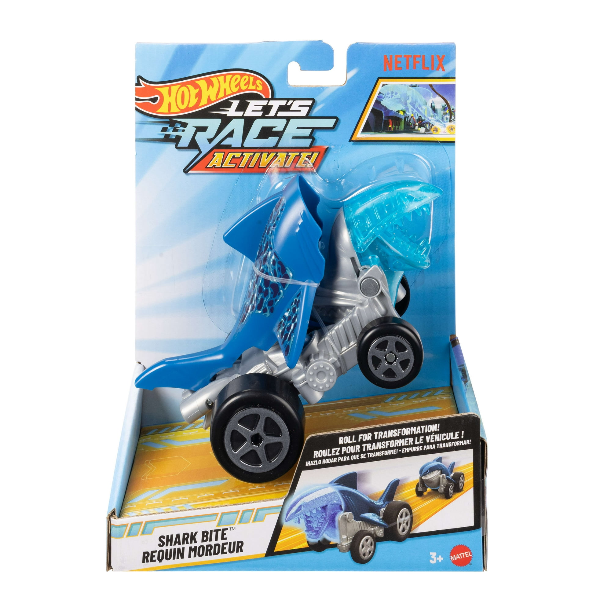 Hot Wheels Let's Race Activate! Toy Car Or Truck From The Netflix Show With Surprise Reveal (Styles May Vary)