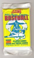 1990 Score Baseball Card Pack - Frank Thomas Rookie Card