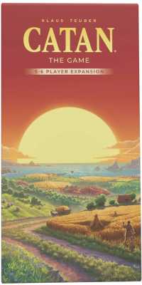 Asmodee Catan 5-6 6e - Refresh Board Game: Strategy Expansion, 1-6 Players, Includes Cards & Game Pieces