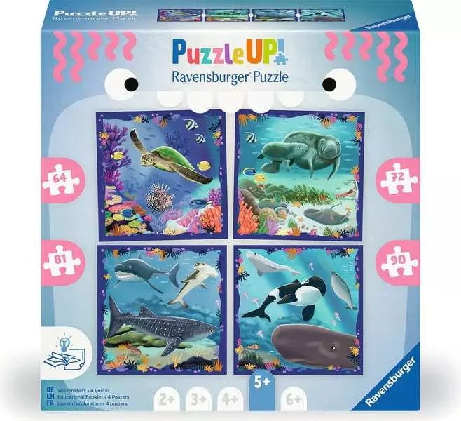 Ravensburger Puzzle Up Ocean Life 64/72/81/90 Piece
