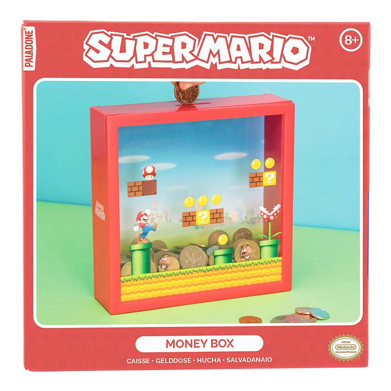 Paladone Nintendo Super Mario Arcade Style Money Box, Multi