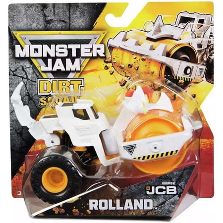 Monster Jam Dirt Squad Rolland Construction Vehicle  Push & Roll Toy  Ages 3+