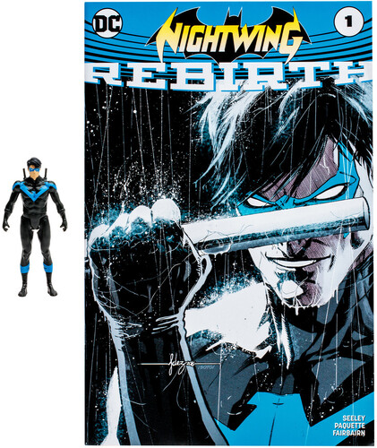 McFarlane Toys - DC Direct - 3IN Figure with Comic WV2 - Nightwing (DC Rebirth) (B0BCMQ6P68)