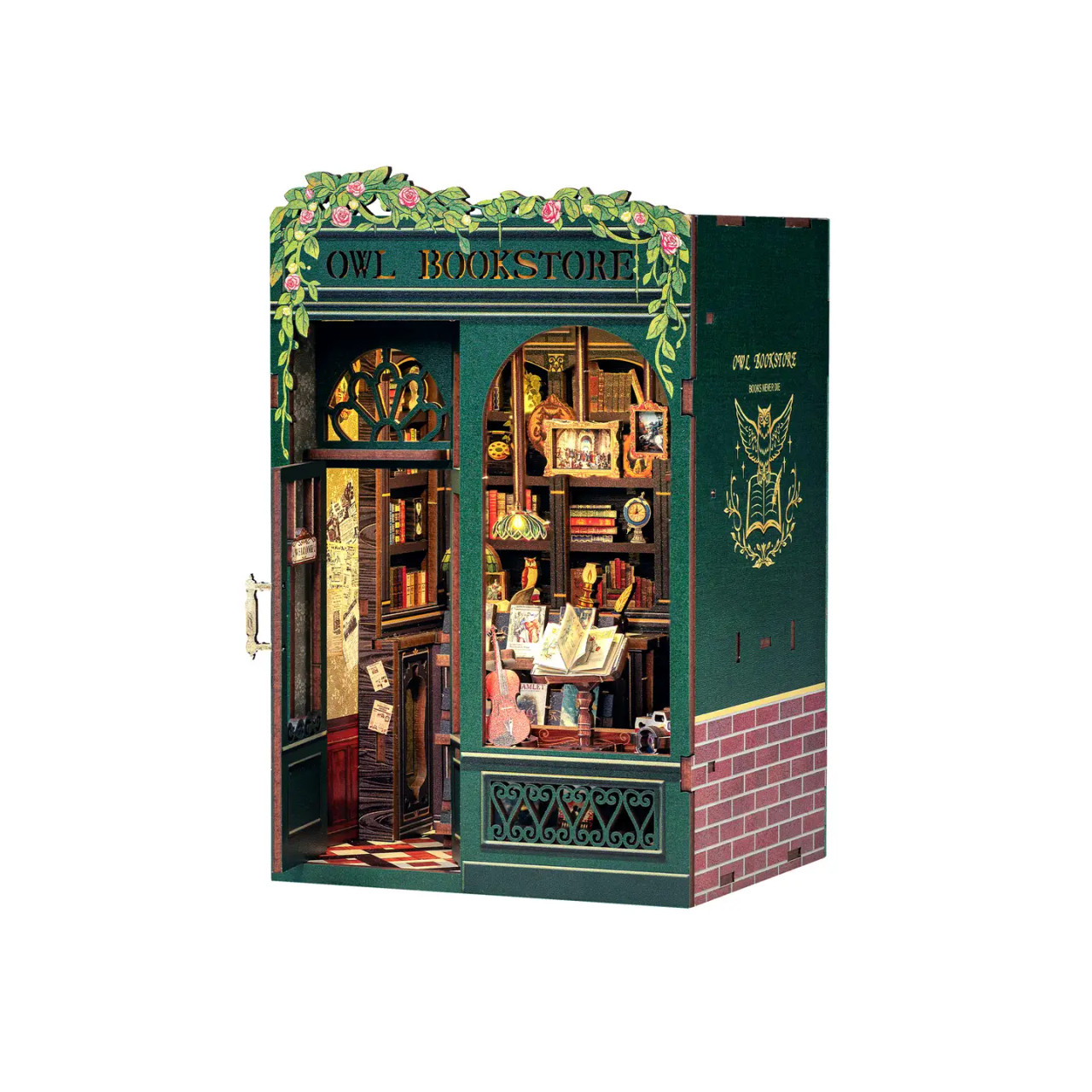 Hands Craft Owl Bookstore DIY Book Nook Kit
