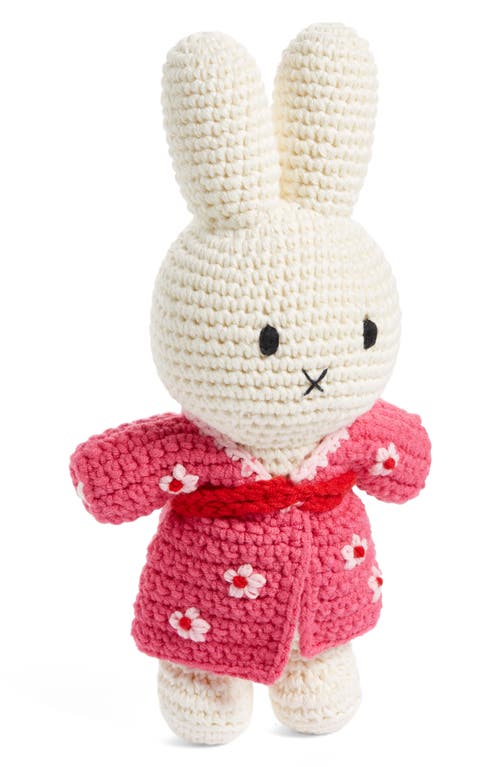 Just Dutch Miffy Crochet Bunny in Pink at Nordstrom