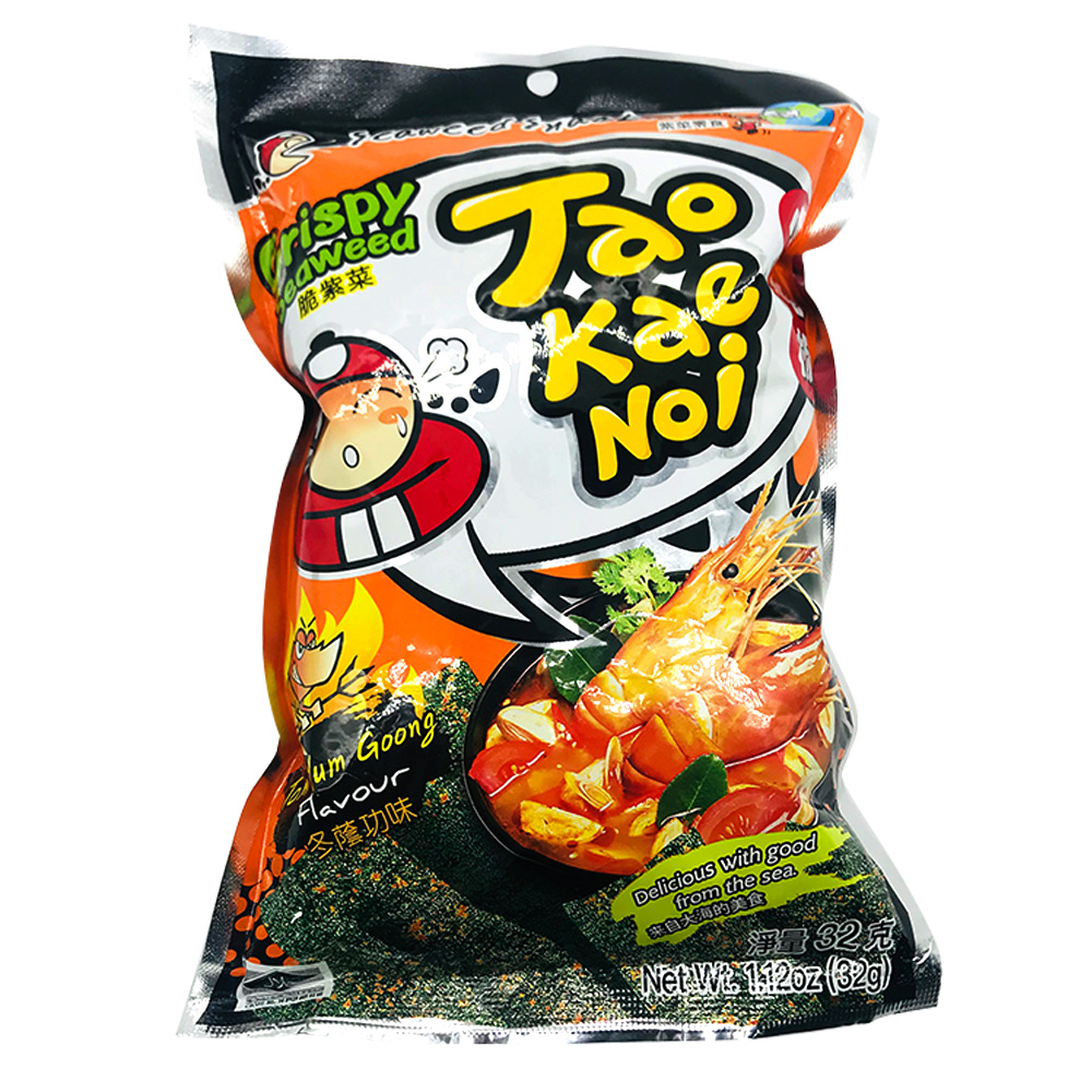 Tao Kae Noi 小老板脆紫菜冬阴功味32g Crispy Seaweed Tom Yum Flavour